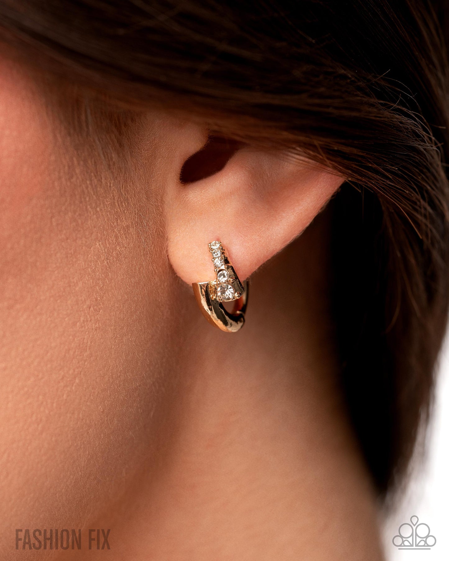 Personalized Pizzazz - Gold Mini Hoops