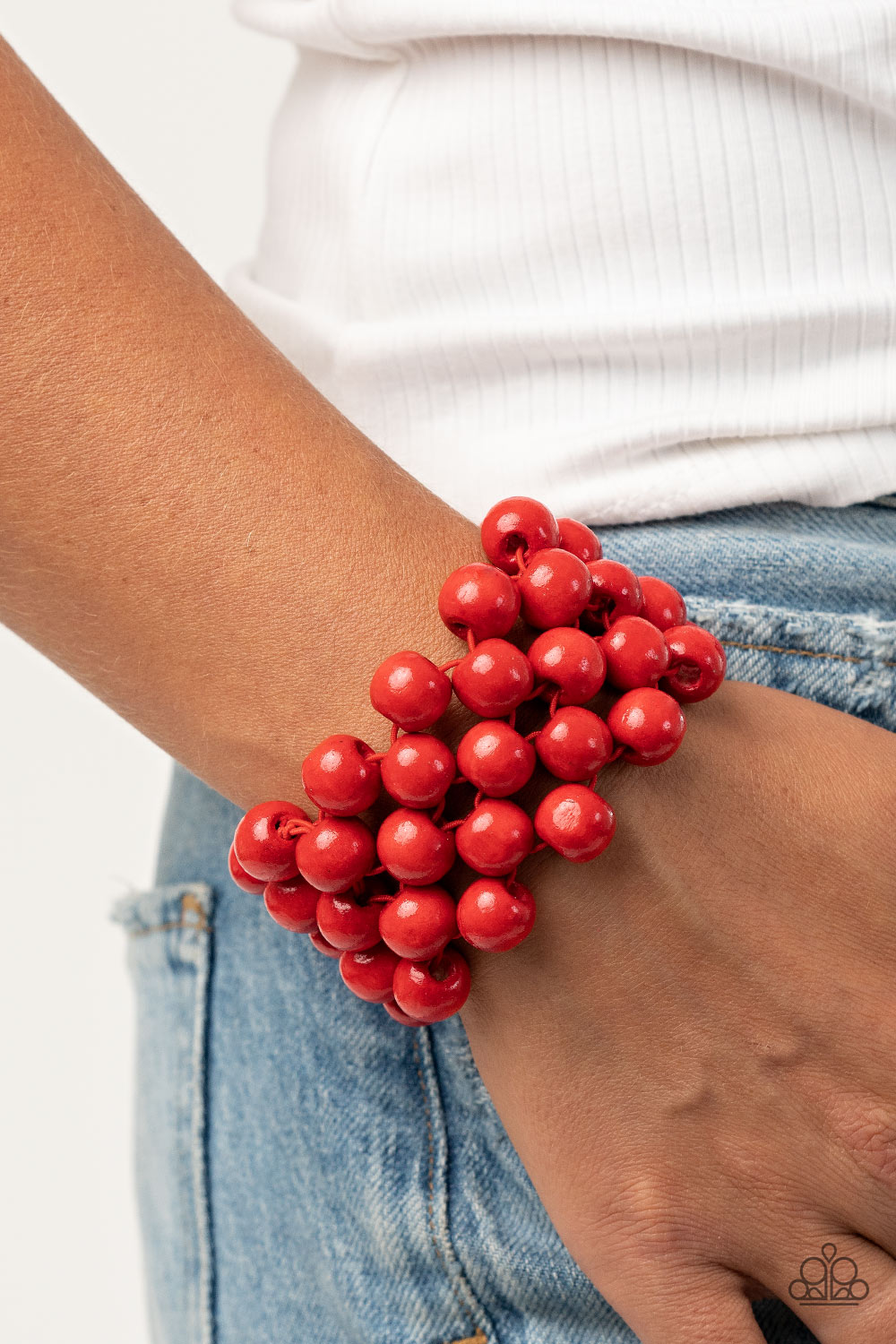Tiki Tropicana - Red Bead Bracelet