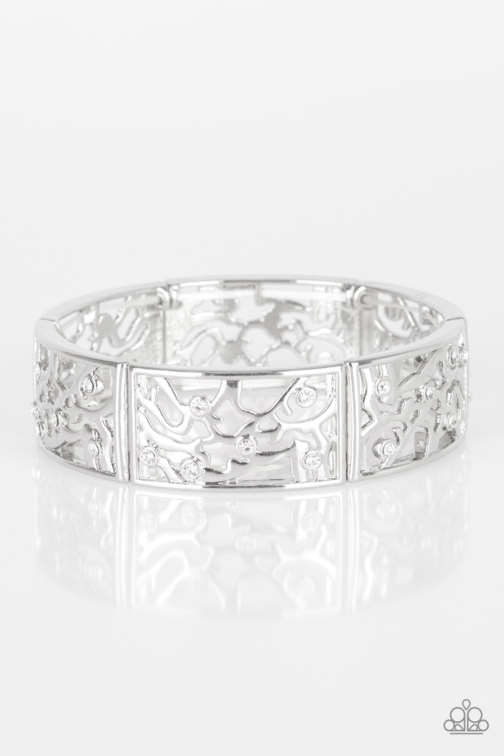 Yours and VINE - White Filigree Bracelet