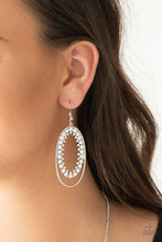 Load image into Gallery viewer, Marry Into Money - White Rhinestone Earrings
