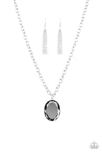 Load image into Gallery viewer, Light As HEIR - Silver Mirror Finish Oval Pendant Necklace
