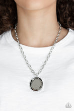 Load image into Gallery viewer, Light As HEIR - Silver Mirror Finish Oval Pendant Necklace
