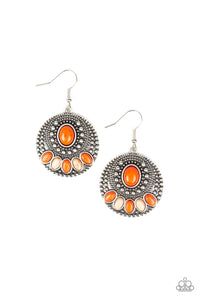 Sandstone Paradise - Orange Stone Earrings