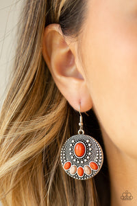 Sandstone Paradise - Orange Stone Earrings