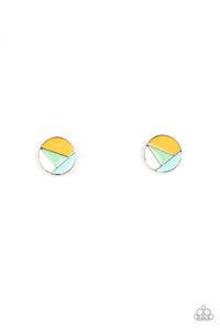 Artistic Expression - Multi Colored Abstract Post Earrings