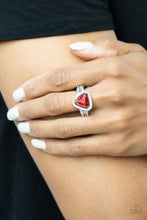 Load image into Gallery viewer, Elevated Engagement - Red Gemstone Ring
