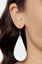 Load image into Gallery viewer, Subtropical Seasons - Embossed Leather Earrings
