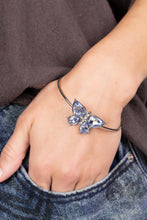 Load image into Gallery viewer, Free-Flying Flutter - Butterfly Beatitude Blue Bracelet &amp; Necklace Set
