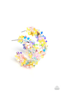 Fairy Fantasia - Reflective Floral Hoop Earrings