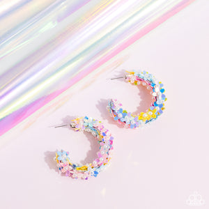 Fairy Fantasia - Reflective Floral Hoop Earrings