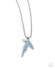 Load image into Gallery viewer, Maiden Mermaid - Blue Mermaid Tail Necklace
