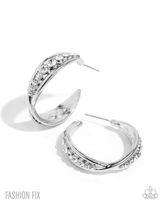 Sweeping Sonnet - White Post-Back Hoops