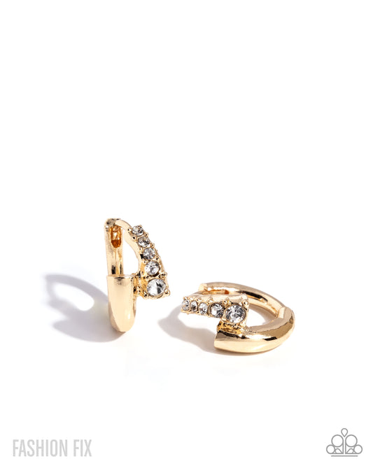 Personalized Pizzazz - Gold Mini Hoops