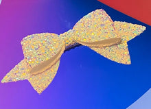 Load image into Gallery viewer, Confetti Princess - Glittery Bow Hair Clip
