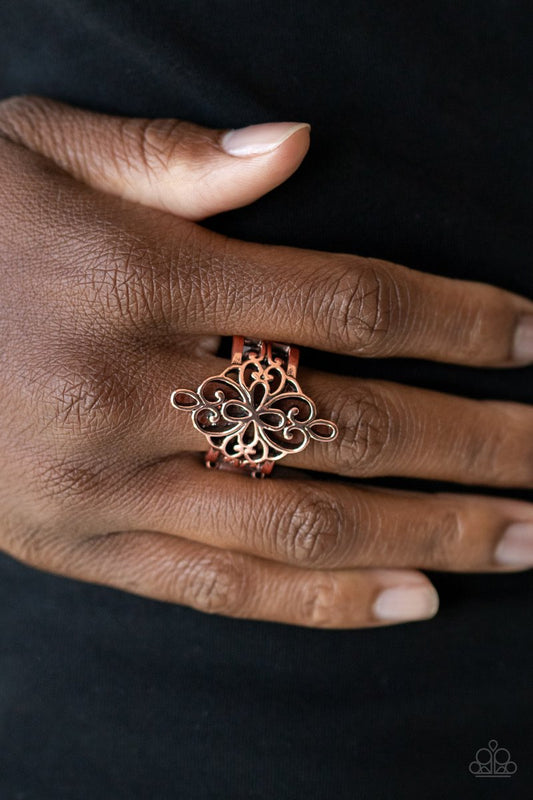 Walk The VINE Copper Ring