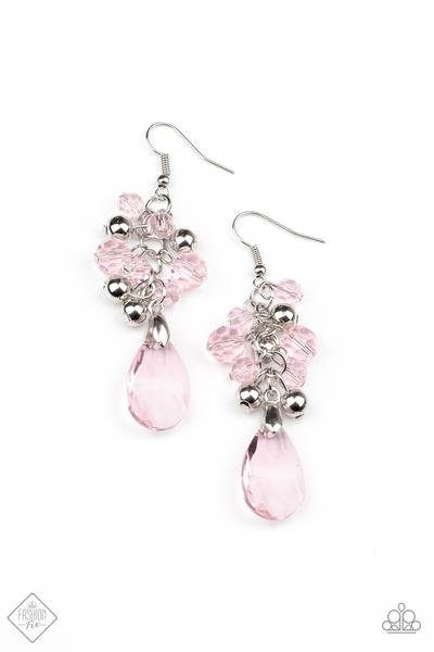 Before and AFTERGLOW Pink Earring
