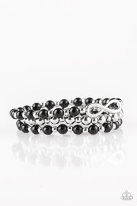 Immeasurably Infinite Black Bracelet