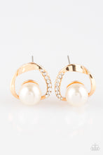 Load image into Gallery viewer, Stylishly Suave - Gold Post Earrings
