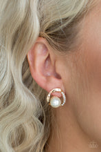 Load image into Gallery viewer, Stylishly Suave - Gold Post Earrings
