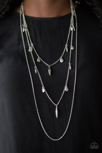 Bravo Bravado - Silver Layered Chain Necklace