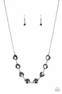 The Imperfectionist - Silver Necklace Featuring Smoky Gems