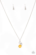 Load image into Gallery viewer, Stylishly Square Yellow Moonstone Necklace
