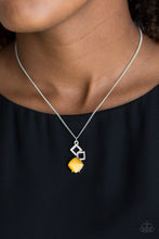 Load image into Gallery viewer, Stylishly Square Yellow Moonstone Necklace
