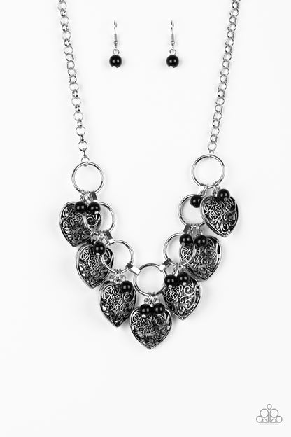 Very Valentine - Vintage Filigree Heart Necklace