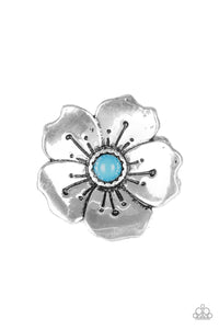 Boho Blossom - Blue Floral Ring