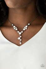 Load image into Gallery viewer, Gunmetal Y Necklace
