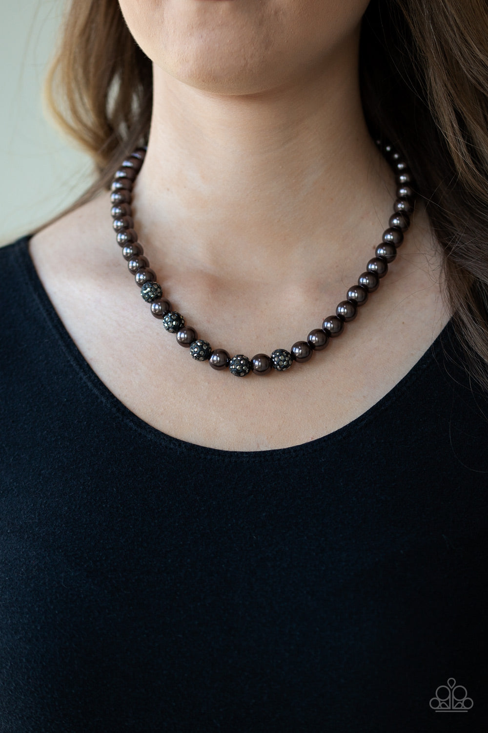 Posh Boss - Black Hematite & Gunmetal Bead Necklace