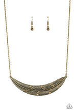 Load image into Gallery viewer, Say You Quill Brass Necklace
