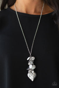 Beach Buzz - White Butterfly Charm Necklace