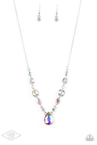 Royal Rendezvous - Iridescent Rhinestone Necklace