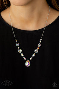 Royal Rendezvous - Iridescent Rhinestone Necklace