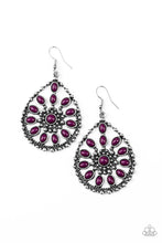 Load image into Gallery viewer, Teardrop Purple Earrings
