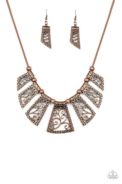 Vintage Vineyard Copper Necklace