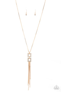 Times Square Stunner Gold Necklace