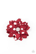 Load image into Gallery viewer, Silk Gardens Red Flower Hair Clip
