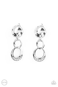 Reshaping Refinement White Clip-On Earring