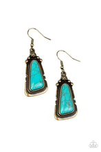 Load image into Gallery viewer, Sahara Solitude Brass Earring
