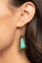 Load image into Gallery viewer, Sahara Solitude Brass Earring
