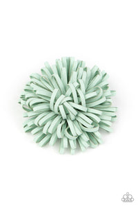 Mint Green POM POM Hair Clip