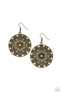 Petal Prana - Brass Earrings