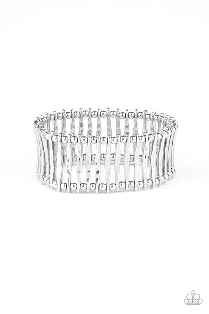 Rustic Rebellion - Hammered Silver Bracelet