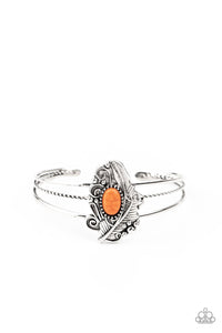 Sahara Solstice - Orange Cuff Bracelet