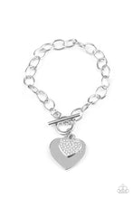 Load image into Gallery viewer, Heart-Stopping Sparkle Necklace With Matching Heartbeat Bedazzle Bracelet - Jewelry Set
