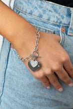 Load image into Gallery viewer, Heart-Stopping Sparkle Necklace With Matching Heartbeat Bedazzle Bracelet - Jewelry Set
