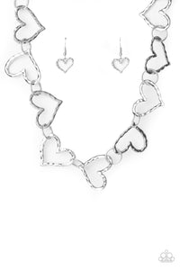 Vintagely Valentine Silver Necklace