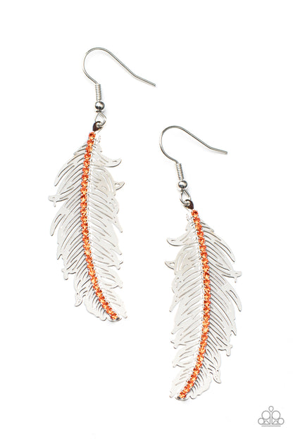 Fearless Flock - Orange Earrings
